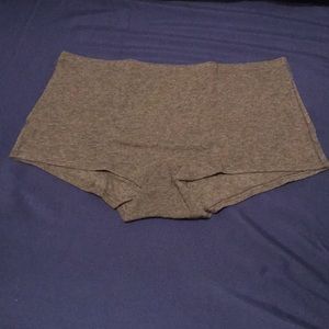 New PINK Gray Boyshort Panties